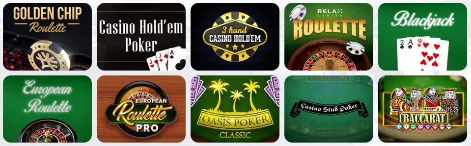 Jeux de table au Paris Casino