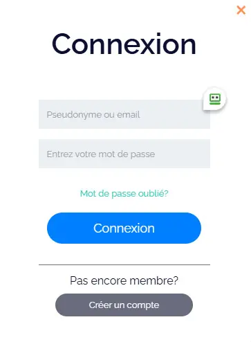 Connexion des membres du PARIS CASINO